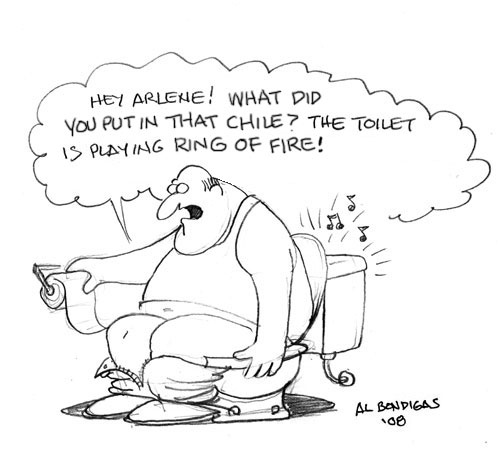 Ring Of Fire - cartoon by Al Bondigas
